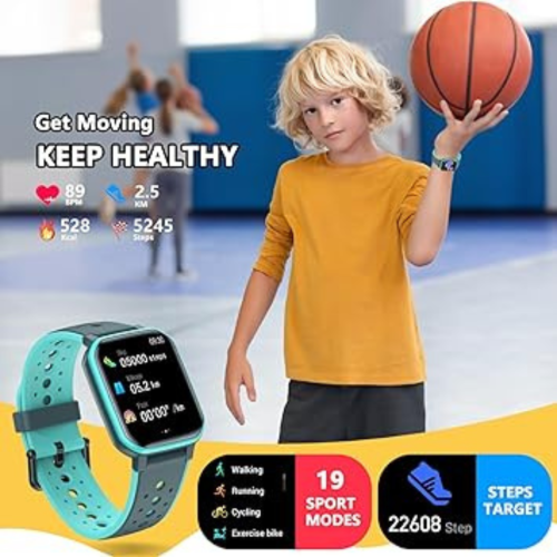 Smart Watch for Kids Teens, Fitness Tracker Boy Girls Watch with 19 Sport Modes, Pedometer, Sleep Monitor, Kids Watch Birthday Gifts Toy Gift for