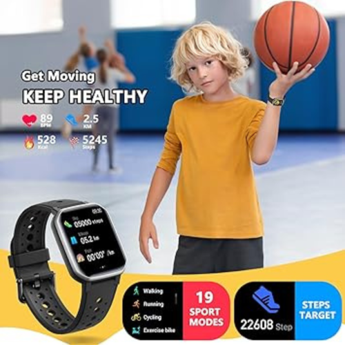 Smart Watch for Kids Teens, Fitness Tracker Boy Girls Watch with 19 Sport Modes, Pedometer, Sleep Monitor, Kids Watch Birthday Gifts Toy Gift for
