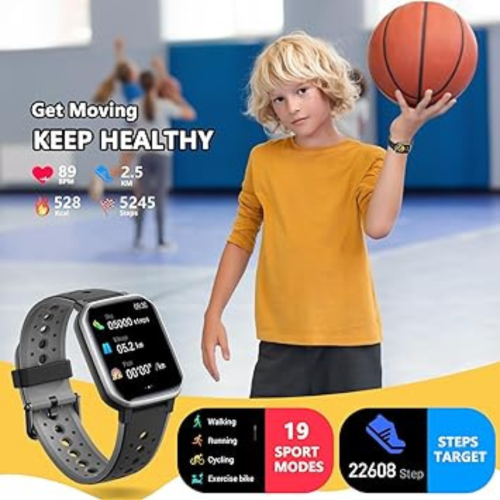 Smart Watch for Kids Teens, Fitness Tracker Boy Girls Watch with 19 Sport Modes, Pedometer, Sleep Monitor, Kids Watch Birthday Gifts Toy Gift for