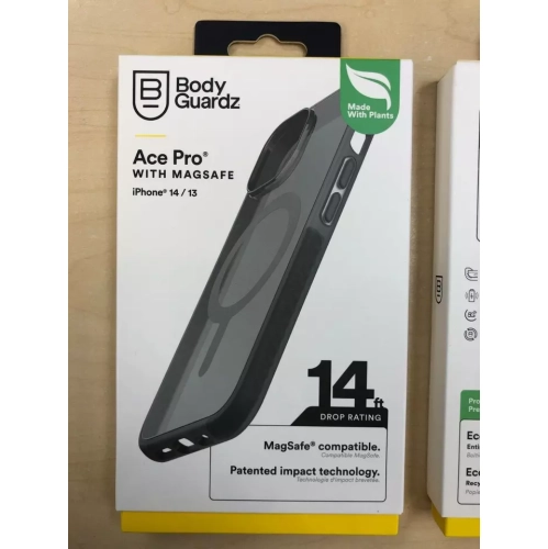 BodyGuardz Ace Pro with MagSafe Smoke/Black Case - iPhone 14/13