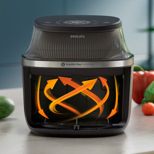Friteuse à air chaud série 3000 de Philips - 7,2 L/7,6 pte - Noir