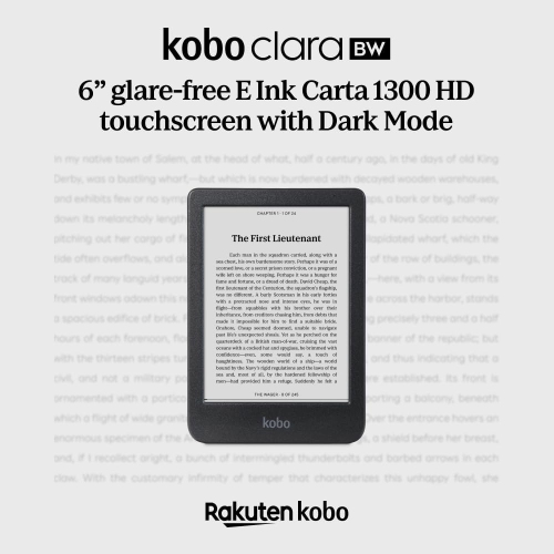 Refurbished - Kobo Clara BW 6” Digital eReader with Touchscreen - Black
