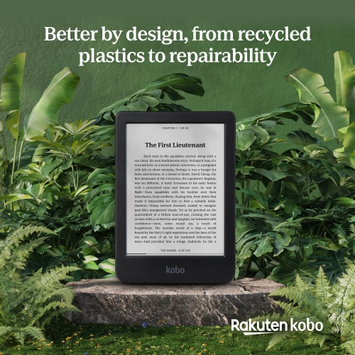 Refurbished - Kobo Clara BW 6” Digital eReader with Touchscreen - Black