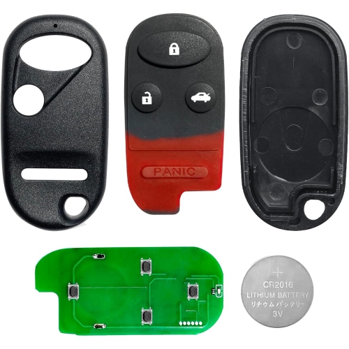 Remplacement de la télécommande du porte-clés pour Honda Accord Civic Insight 2007 2008 2009 4 boutons 434&nbsp;MHz