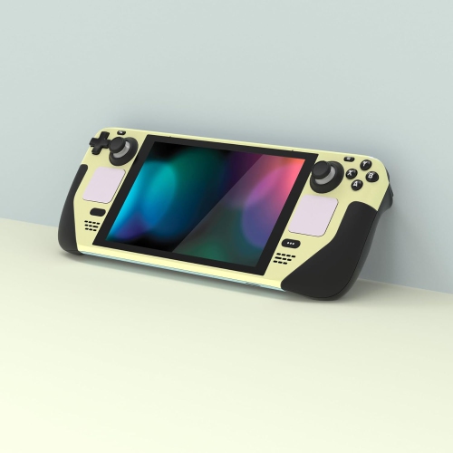 Full Set Protective Skin Decal for Steam Deck LCD, Custom Stickers Vinyl Cover for Steam Deck O - Pale
