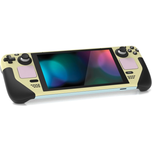 Full Set Protective Skin Decal for Steam Deck LCD, Custom Stickers Vinyl Cover for Steam Deck O - Pale