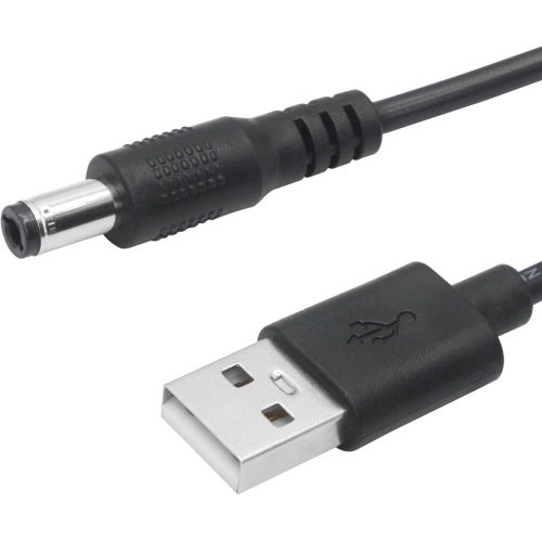 2Pcs USB to DC 5.5mm x 2.5mm Power Cord 3FT, USB 2.0 A Male to DC 5.5mm x 2.5mm Male Plug 5V 3A Power Charging Cable,