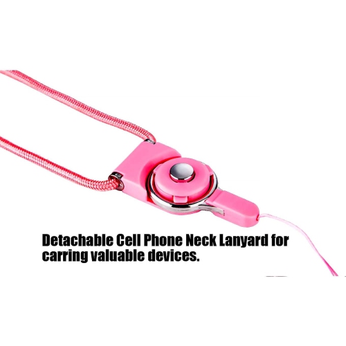 4Pack Cell Phone Neck Lanyard Strap, 14.6" Nylon Necklace rope,Wrist hand Lanyard,Key chain Charms for iPhone 6,6