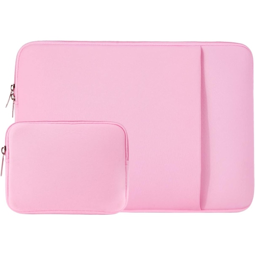 RAINYEAR 15 Inch Laptop Sleeve Protective Case Computer Bag Zipper Soft Cover with Pocket & Accessories Pouch,