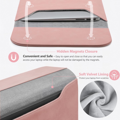 13.3-14 Inch Laptop Sleeve Bag for MacBook Pro 14 M3/M2/M1 Pro/Max A2992 A2918 A2779 A2442 2024-2021, MacBook Air