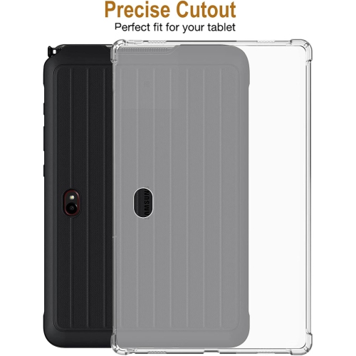 Tablet Case for Samsung Galaxy Tab Active 4 PRO 10.1inch, Flexible TPU Ultra Slim Reinforced Corners