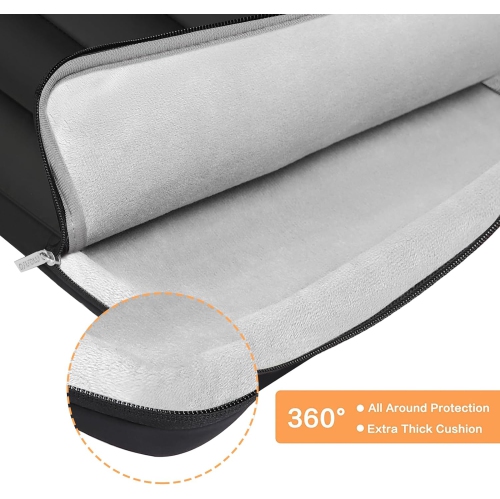 360 Protective Puffy Laptop Sleeve 13-13.3 inch for Women Men, Carrying Case Compatible with MacBook Air 13,