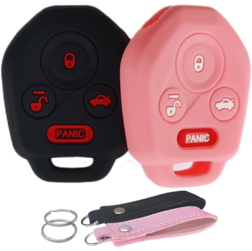 WAYMEI  Silicone Key Fob Cover Remote Keyless Case Protector Compatible With Subaru Crosstrek Forester Impreza Legacy