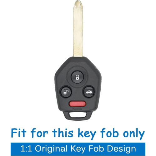 Silicone Key Fob Cover Remote Keyless Case Protector Compatible with Subaru Crosstrek Forester Impreza Legacy