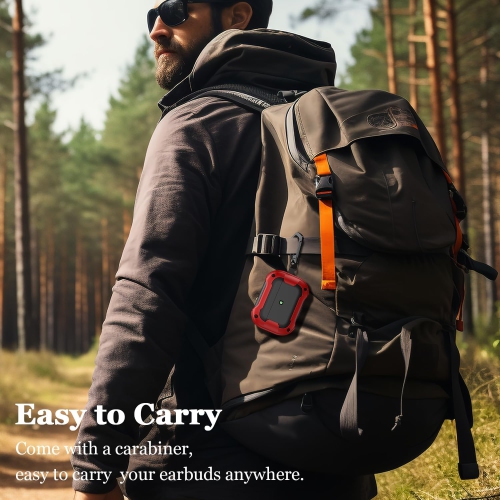 Case for Airpods Pro with Keychain & Cleaing Kit, Full-Body Protective Cover