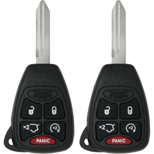KEYLESS2GO  Replacement for Keyless Entry Remote Car Key Vehicles That Use 5 Button Oht692427Aa - 2 Pack
