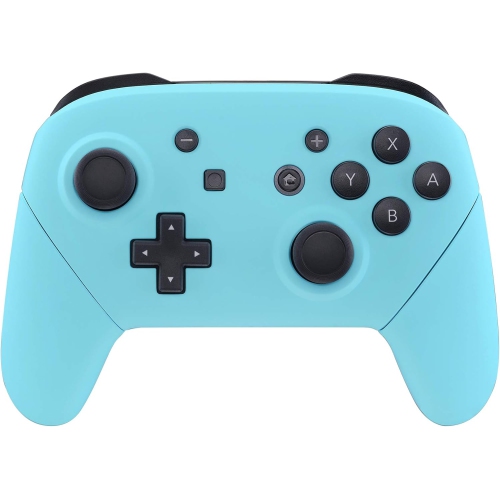 Heaven Blue Faceplate Backplate Handles for Nintendo Switch Pro Controller, DIY Replacement Hand Grip