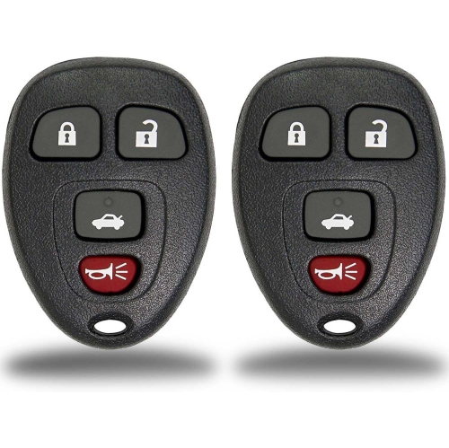 KEYLESSCANADA  © New Replacement Keyless Entry 4 Button Key Fob Car Remote Compatible With 15912859 15913416 (2 Pack)