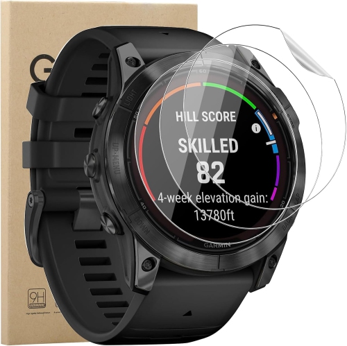 3 Pack Screen Protector for Garmin Fēnix® 7X Pro 51mm, Flexible Soft TPU HD Clear Anti-Scratch Film Max