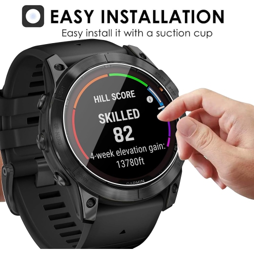 3 Pack Screen Protector for Garmin Fēnix® 7X Pro 51mm, Flexible Soft TPU HD Clear Anti-Scratch Film Max