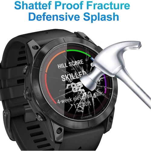 3 Pack Screen Protector for Garmin Fēnix® 7X Pro 51mm, Flexible Soft TPU HD Clear Anti-Scratch Film Max