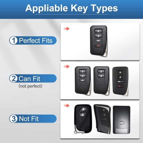 Key Fob Cover Compatible with Lexus, Soft TPU Key Case Protection Shell Fit Lexus RX ES GS LS NX RS GX LX RC