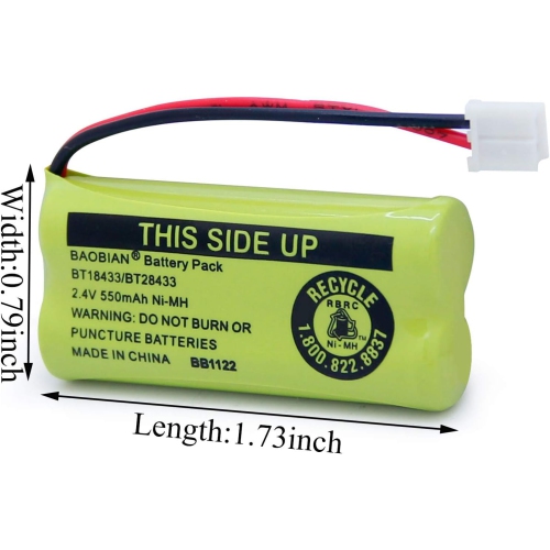 BT18433 BT28433 Cordless Phone y Compatible with AT&T/Lucent BT-18433 BT-184342 BT-28433 BT-284342