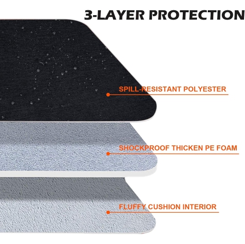 RAINYEAR 15.6 Inch Laptop Sleeve Case Compatible with 15.6" Notebook Computer Chromebook,Handbag with Handle Front