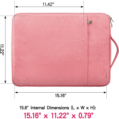 RAINYEAR 15.6 Inch Laptop Sleeve Case Compatible with 15.6" Notebook Computer Chromebook,Handbag with Handle Front