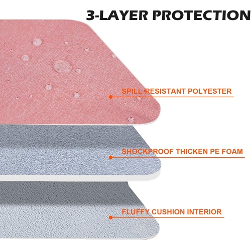 RAINYEAR 15.6 Inch Laptop Sleeve Case Compatible with 15.6" Notebook Computer Chromebook,Handbag with Handle Front