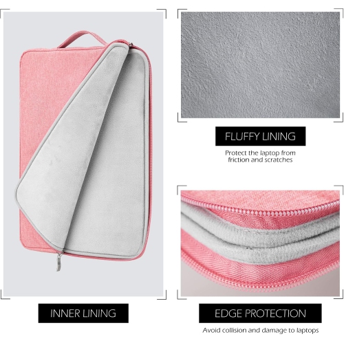 aYoung 16 Inch Laptop Sleeve Case Water-Resistant Carrying Cover Bag with Front Pocket Retractable Handle Computer