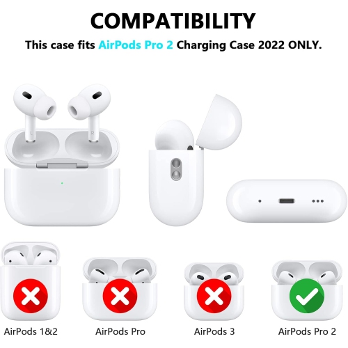 Cute Kawaii AirPods Pro 2 Case Cover, Lovely Flower Bear Design Smooth Soft Protective Cover for AirPod Pro 2nd