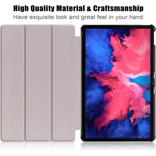 Case for Lenovo Tab P11 Plus 2021 / Tab P11, Folding Folio Ultra-Thin Smart PU Leather Stand Case Cover