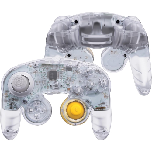 Clear Faceplate Backplate for Nintendo GameCube Controller, Custom DIY Replacement Housing Shell Cover