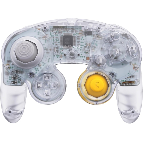 Clear Faceplate Backplate for Nintendo GameCube Controller, Custom DIY Replacement Housing Shell Cover