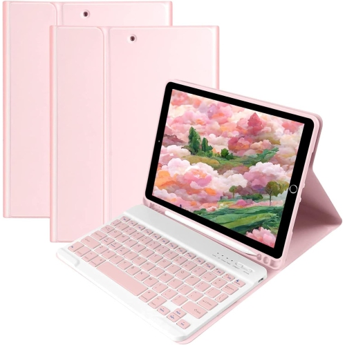 Colour Keyboard Case for Galaxy Tab S9 FE 10.9''/Tab S9 11"/ Tab S8 11"/Tab S7 11 inch, Magnet Detachable Keyboard