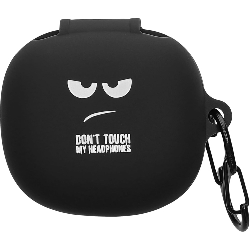 Silicone Case Compatible with Anker Soundcore P20i Case Cover - Don't Touch My Headphones White/Black/Black