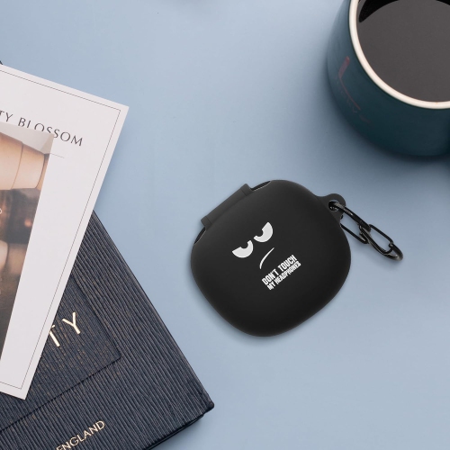 Silicone Case Compatible with Anker Soundcore P20i Case Cover - Don't Touch My Headphones White/Black/Black