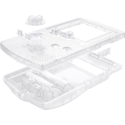 Couvercle de boîtier intégral transparent de remplacement amélioré compatible IPS et boutons pour Gameboy Color – Fit