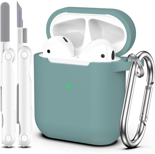 for AirPods Case Cover, Military Grade Anti-Fall Soft Silicone Shock-Absorbing Protective for AirPods 2&1