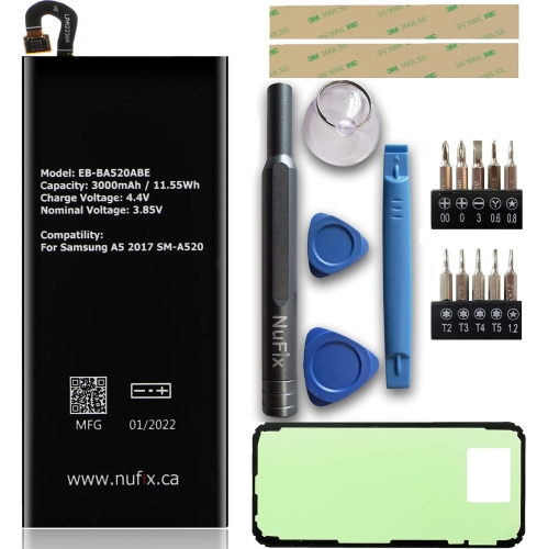 y Replacement for Samsung A5 2017 3000mAh Compatible Replacement y EB-BA520ABE EB-BA520ABA SM-A520W