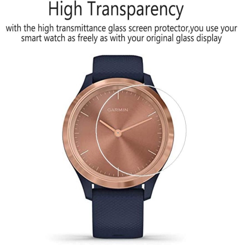 Screen Protector for Garmin Vivomove 3S,9H Hardness Tempered Gl Screen Protector for Garmin Vivomove 3S
