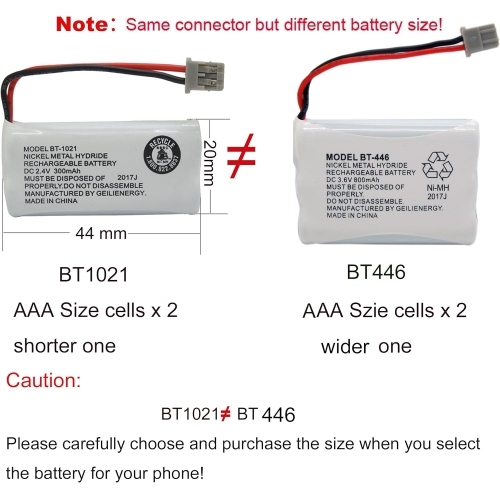 BT446 BT-446 BBTY0503001 BT-1004 BT-1005 GE-TL26402 BT-504 CPH-488B 800&nbsp;mAh de 3,6&nbsp;V