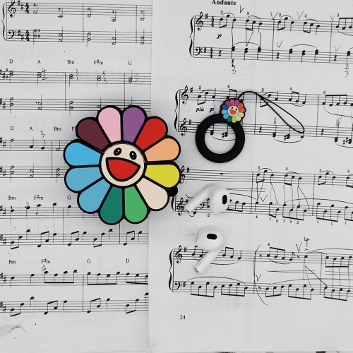 Compatible with AirPods 3 Case Sunflower,Protective Silicone Cartoon 3D Cover for AirPod 3rd Generation Case