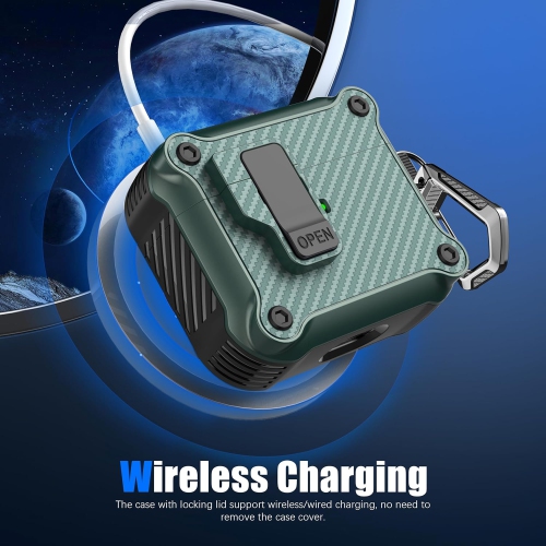 for Airpod 3rd Generation Case Cover with Secure Lock , Full Body Shockproof Hard Shell Protective,