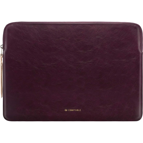 Slim Laptop Sleeve Compatible with 13 Inch MacBook Pro M2 M1 & MacBook Air 13 in M3 M2 M1, PU Leather Bag