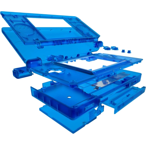 Coque de boîtier de rechange transparente pour Nintendo DS Lite, étui de console portative personnalisé avec boutons