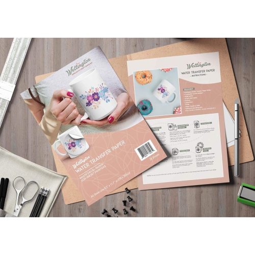 Wellington, Waterslide Decal Paper INKJET WHITE 20 Sheets A4 Size