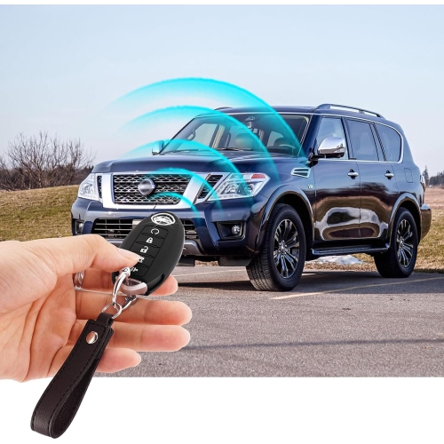 2 Pack Silicone Key Fob Cover Compatible with 2023 2024 Nissan Rogue Path, 5 Buttons Car Key Case Shell Protector