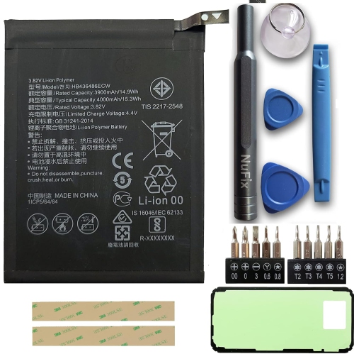 Replacement y Compatible with Huawei P20 Pro/Mate 10 HB436486ECW 4000mAh y Replacement P20 Pro